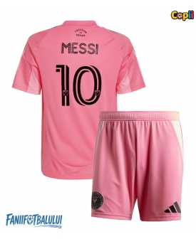 Inter Miami Lionel Messi #10 Echipament de Fotbal Replică 2025-26 Copii Acasa (+ Șorturi)